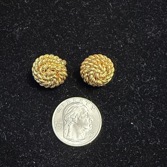 Monet Gold-Tone Earrings Set - Picture 2 of 6